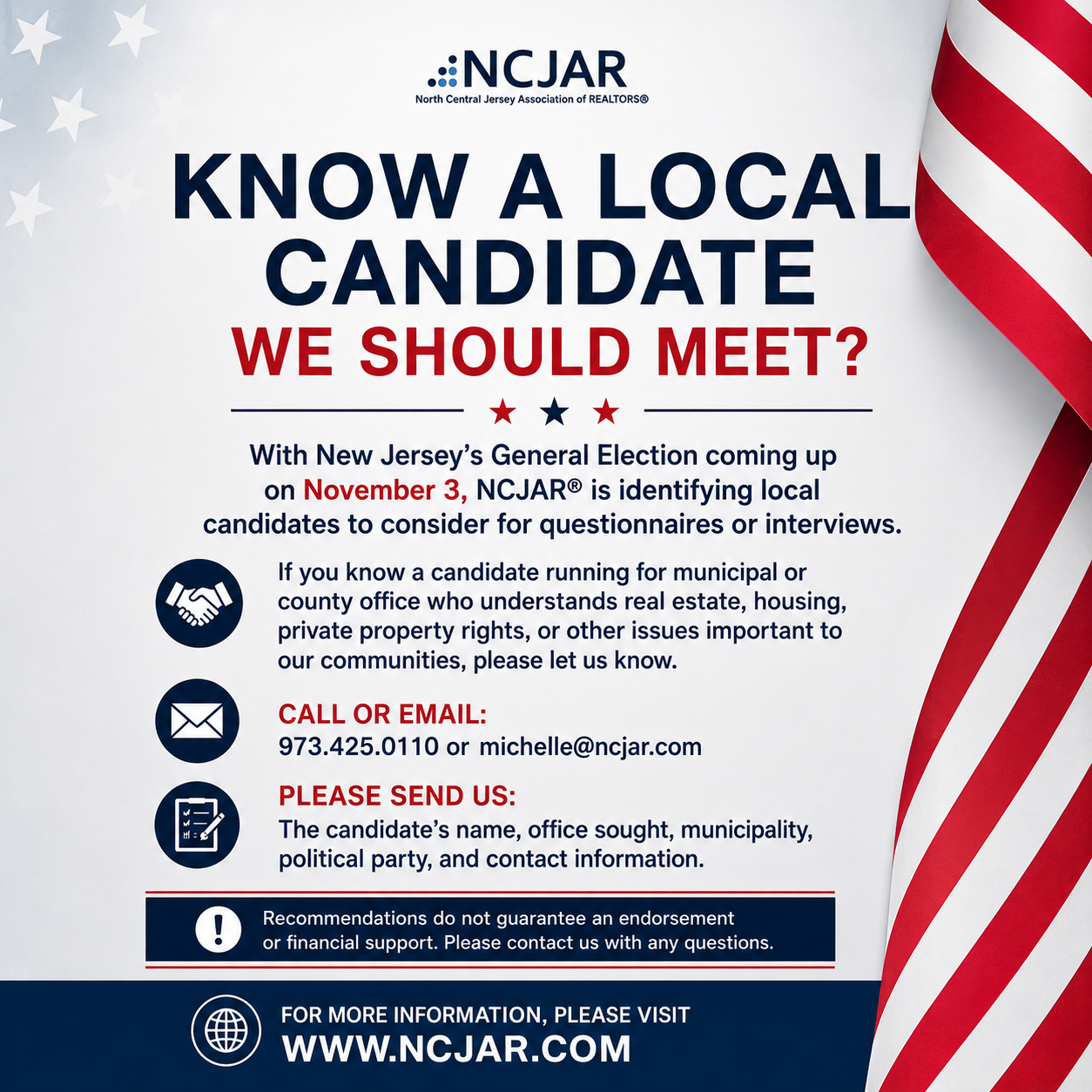 Know a Local Candidate We Should Meet