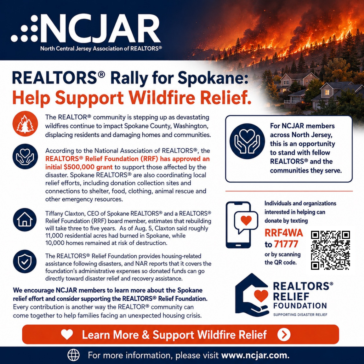 REALTORS Rally for Spokane Help Support Wildfire Relief 1