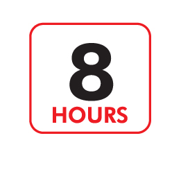 8 hours
